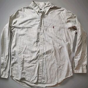 Polo Ralph Lauren Gingham Checked‎ Button Down Long Sleeve Shirt Size XL